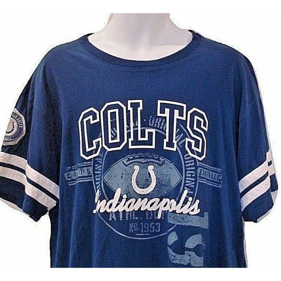 NFL Indianapolis Colts T Shirt No. 1953 Sleeve Patch Football Mens Size 2XL - Picture 3 of 8